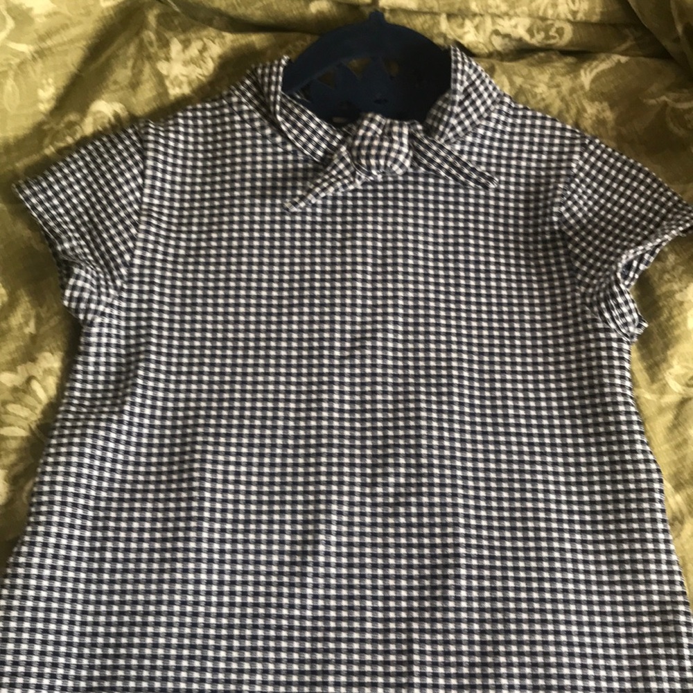 Zara kids dress navy check